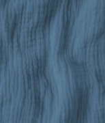 Muślin bawełniany double gauze denim niebieski