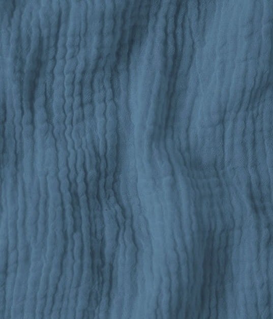 Muślin bawełniany double gauze denim niebieski