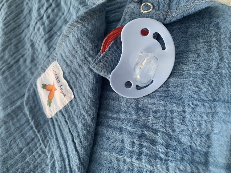 Zawieszka muślinowa TULAK 38x28 denim