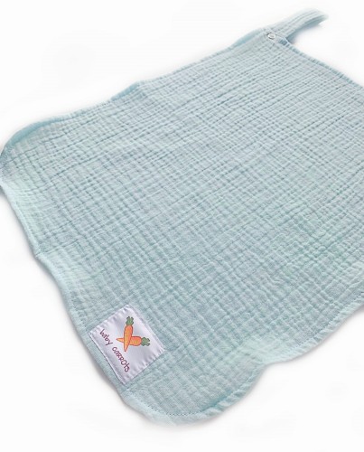 Zawieszka muślinowa TULAK 38x28 pastel blue mięta