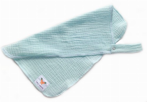 Zawieszka muślinowa TULAK 38x28 pastel blue mięta