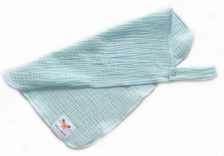 Zawieszka muślinowa TULAK 38x28 pastel blue mięta