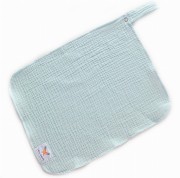 Zawieszka muślinowa TULAK 38x28 pastel blue mięta