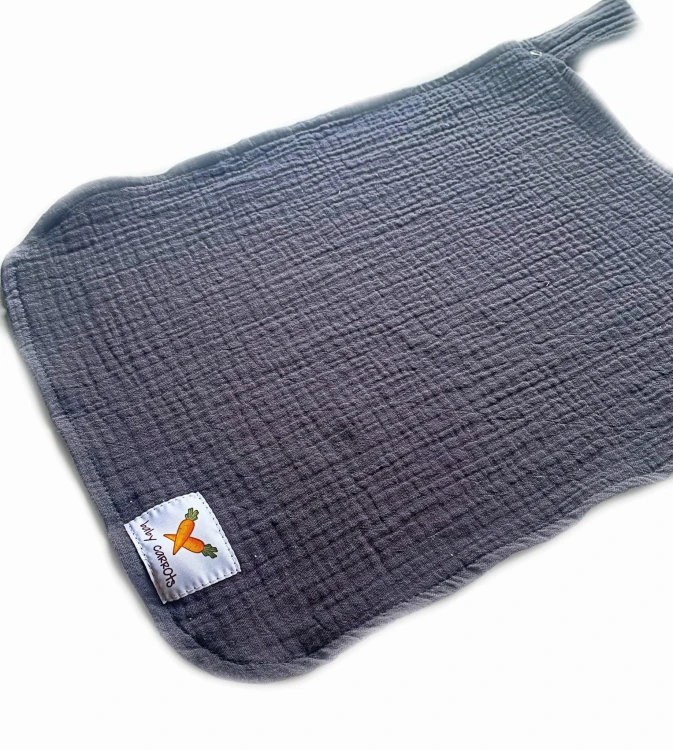 Zawieszka muślinowa TULAK 38x28 storm front grafit