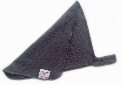 Zawieszka muślinowa TULAK 38x28 storm front grafit