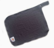 Zawieszka muślinowa TULAK 38x28 storm front grafit