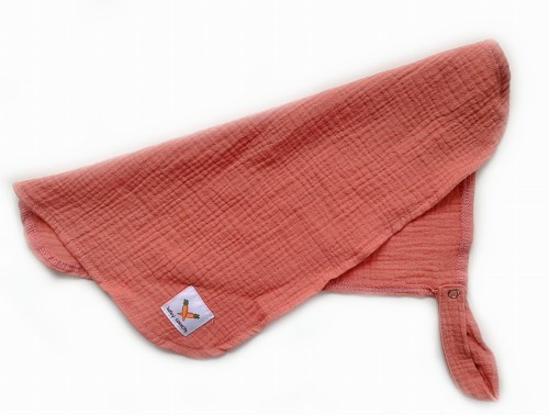 Zawieszka muślinowa TULAK 38x28 terra cotta ciemna brzoskwinia