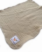 Zawieszka muślinowa TULAK 38x28 bleached sand waniliowy beż