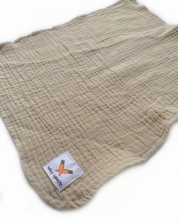 Zawieszka muślinowa TULAK 38x28 bleached sand waniliowy beż