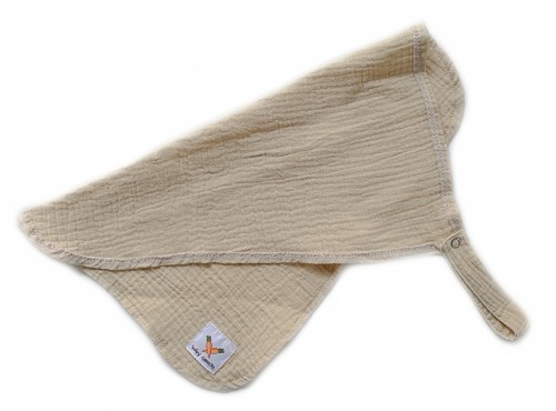 Zawieszka muślinowa TULAK 38x28 bleached sand waniliowy beż