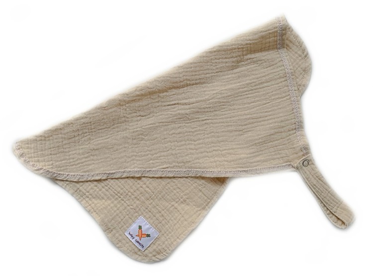 Zawieszka muślinowa TULAK 38x28 bleached sand waniliowy beż