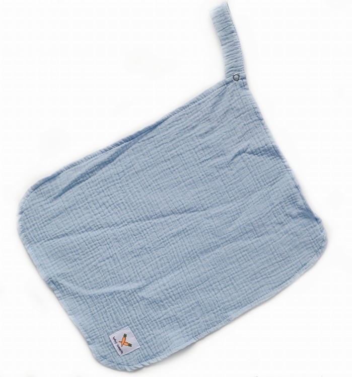 Zawieszka muślinowa TULAK 38x28 skyway błękitny