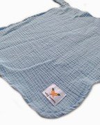 Zawieszka muślinowa TULAK 38x28 skyway błękitny