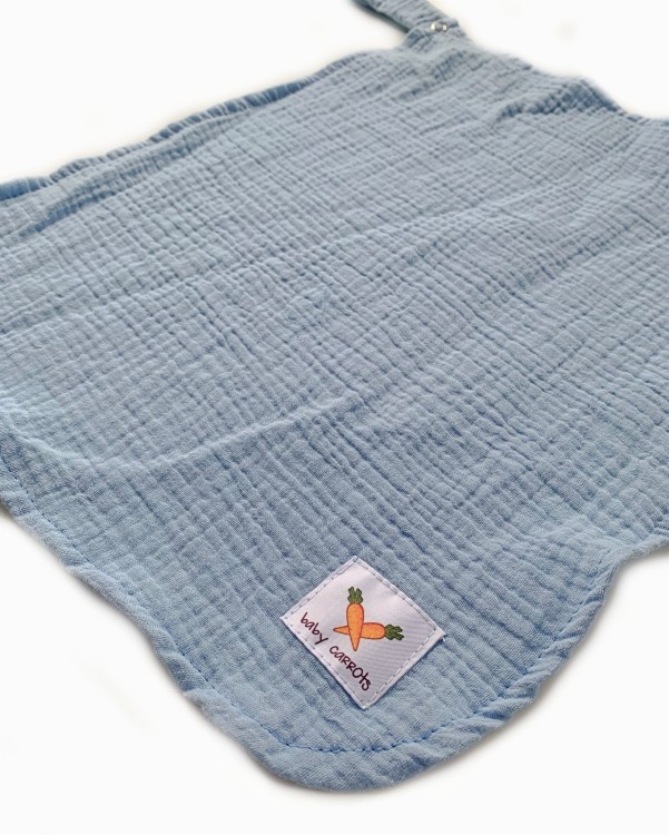 Zawieszka muślinowa TULAK 38x28 skyway błękitny