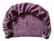 Prześcieradło-muślinowe-z gumką-do-wózka-gondoli-80x40-fioletowe