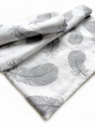 Zestaw pieluszek muślin bawełniany 2 szt 70x80 cm piórka