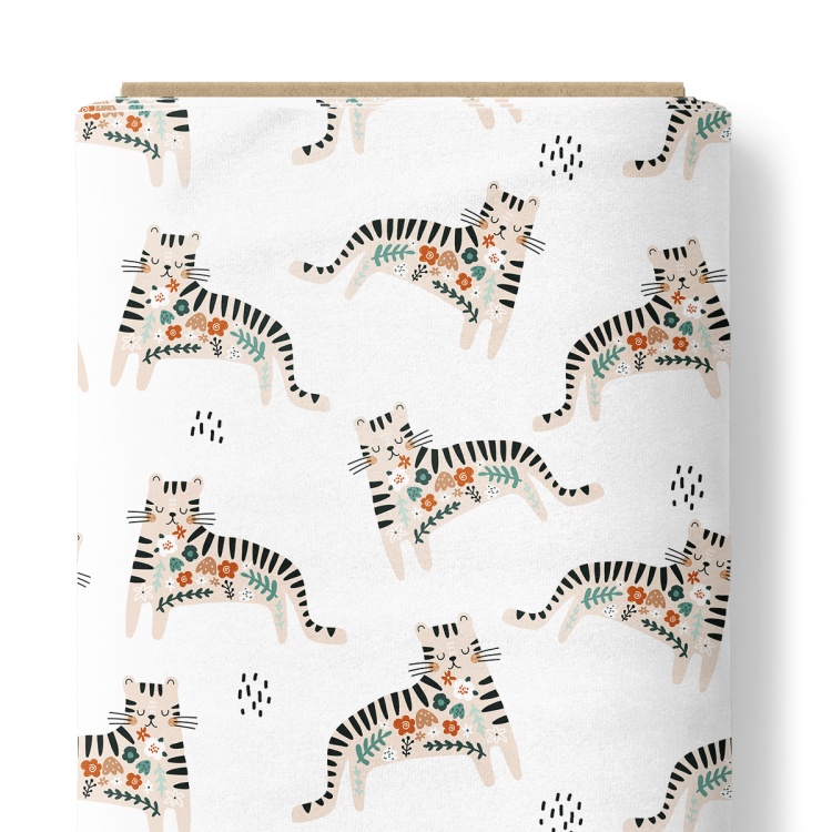 Prześcieradło-bawełniane-z-gumką-do-wózka-gondoli-80x40-kotki-materiał