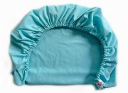 Prześcieradło-bawełniane-z-gumką-do-wózka-gondoli-80x40-turkusowe-morskie