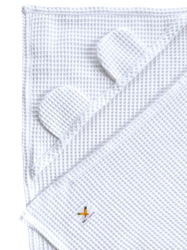 Ręcznik bawełniany wafel biały