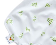 prześcieradło bawełniane 120x60 dziecięce białe w listki