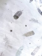 Prześcieradło-z-gumką-do-łóżeczka-dziecięcego-120x60-białe-w-piórka-materiał