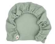 Prześcieradło-muślinowe-z gumką-do-wózka-gondoli-80x40-szałwiowe