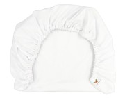 prześcieradło bawełniane dziecięce do dostawki białe 90x50