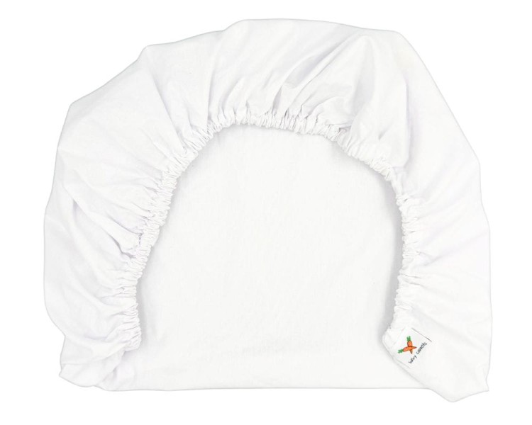 prześcieradło bawełniane dziecięce do dostawki białe 90x50