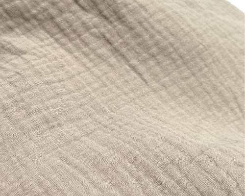 Prześcieradło-muślinowe-z gumką-do-dostawki-90x50-beżowe-zbliżenie