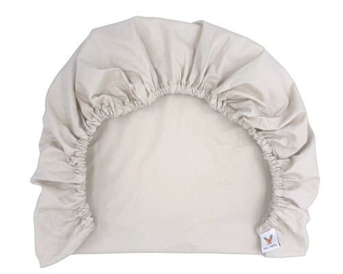 prześcieradło bawełniane do dostawki dla dzieci 90x50 beżowe