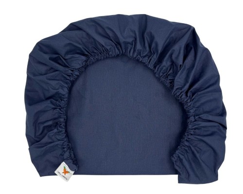 Prześcieradło-bawełniane-z-gumką-do-wózka-gondoli-80x40-granatowe