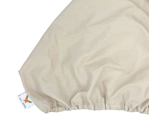 prześcieradło bawełniane 160x80 z gumka beżowe