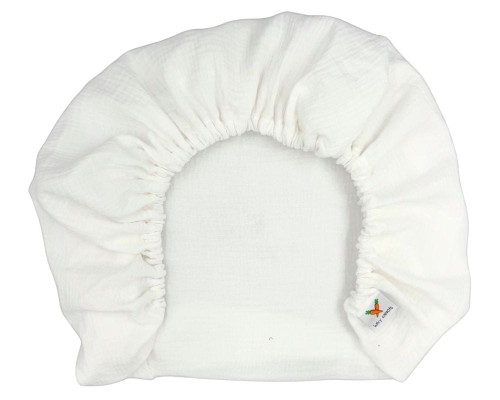 Prześcieradło-muślinowe-z gumką-do-wózka-gondoli-80x40-kremowe-ecru