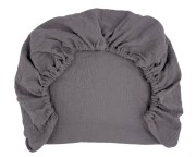 Prześcieradło-muślinowe-z gumką-do-wózka-gondoli-80x40-ciemny-szary-grafit