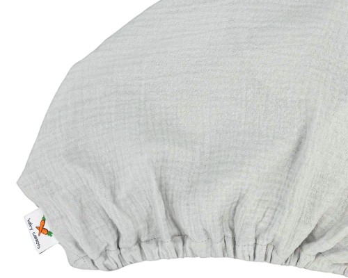 Prześcieradło-muślinowe-z-gumką-do-łóżeczka-140x70-jasny-szary