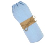 Prześcieradło-muślinowe-z-gumką-200x120-niebieskie-baby-blue-rolka