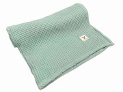 kocyk bawełniany zielony