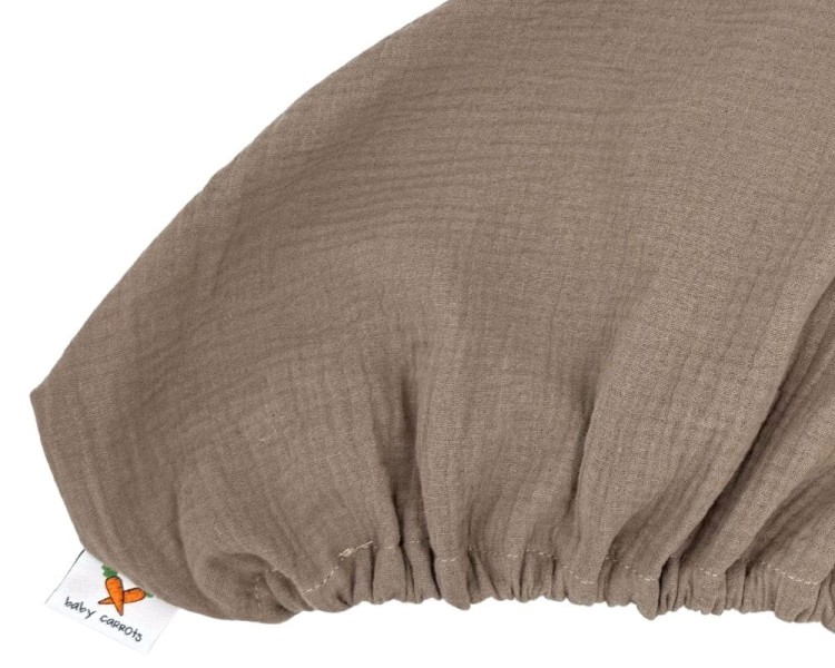 Prześcieradło-z-gumką-do-łóżeczka-dziecięcego-120x60-brązowe