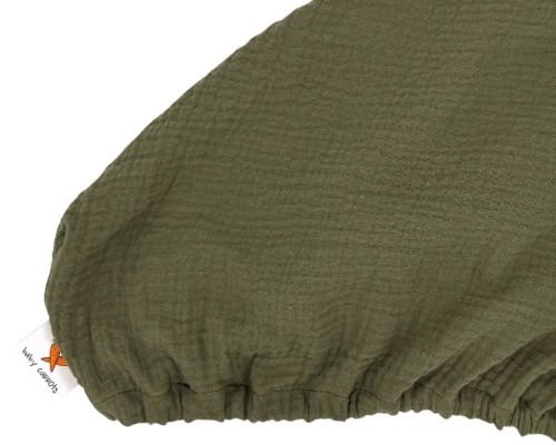 Prześcieradło-muślinowe-z-gumką-do-łóżeczka-140x70-khaki