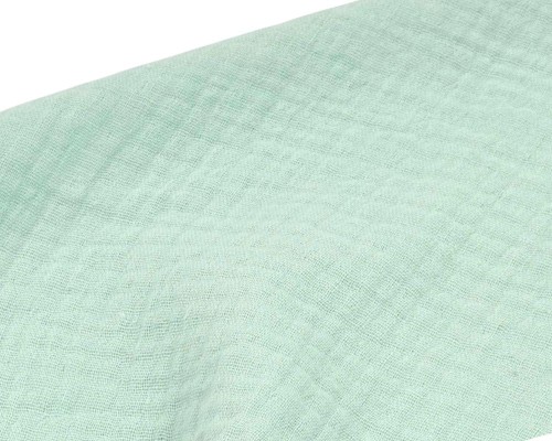 Prześcieradło-muślinowe-z-gumką-160x80-miętowe-materiał