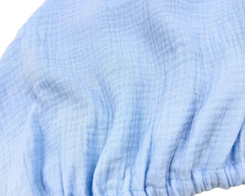 Prześcieradło-muślinowe-z-gumką-200x90-niebieskie-baby-blue-materiał