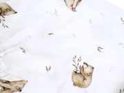 Prześcieradło-z-gumką-do-łóżeczka-dziecięcego-120x60-białe-w-niedźwiadki-misie-motyw-leśny-materiał