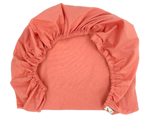 prześcieradło do dostawki 90x50 bawełniane brzoskwiniowe