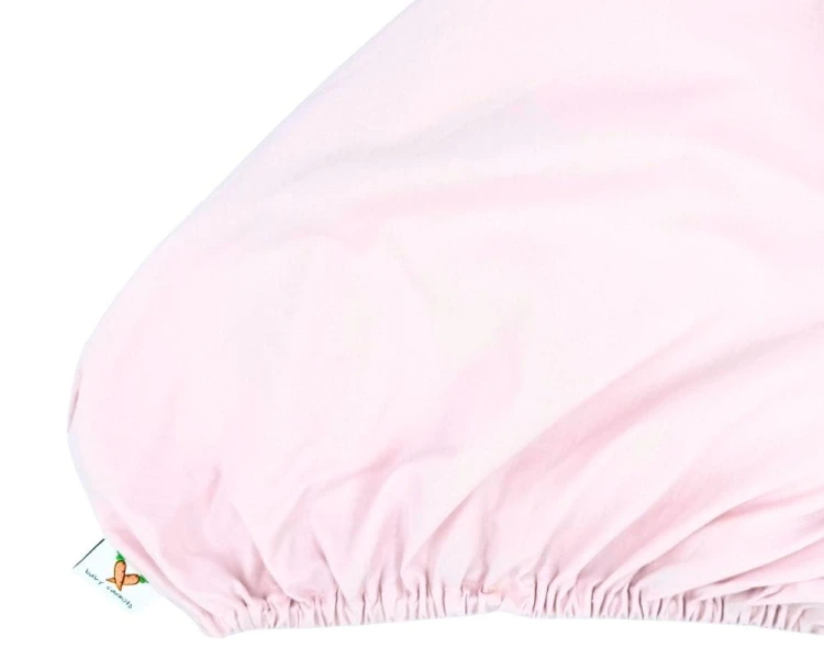 prześcieradło bawełniane dziecięce 120x60 różowe