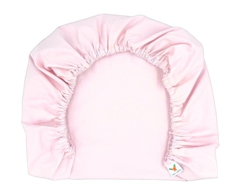 Prześcieradło-bawełniane-z-gumką-do-wózka-gondoli-80x40-różowe