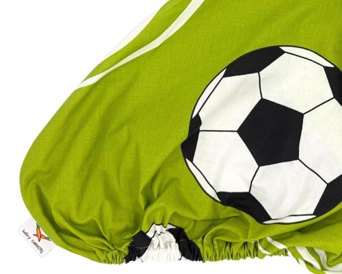 Prześcieradło-bawełniane-młodzieżowe-z-gumką-200x90-zielone-piłka-nożna