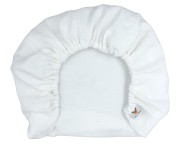 Prześcieradło-muślinowe-z gumką-do-wózka-gondoli-80x40-białe