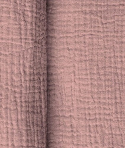 Muślin-bawełniany-double-gauze-róż-sepia-rose
