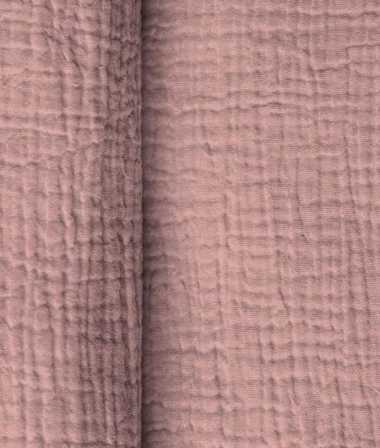 Muślin-bawełniany-double-gauze-róż-sepia-rose